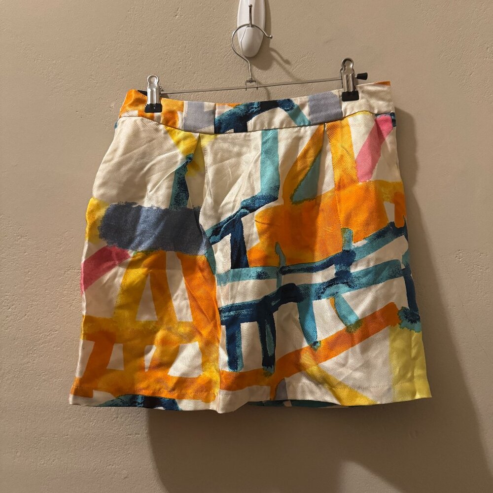 See By Chloe Colorful Abstract Mini Skirt